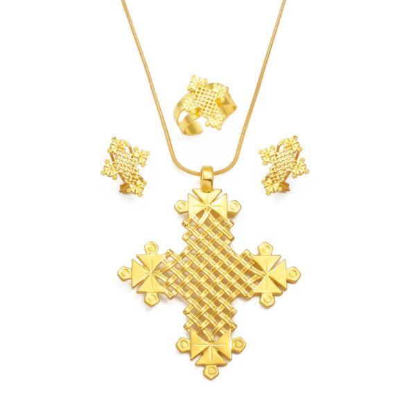 Habeshan Cross Jewelry Set - Image 3