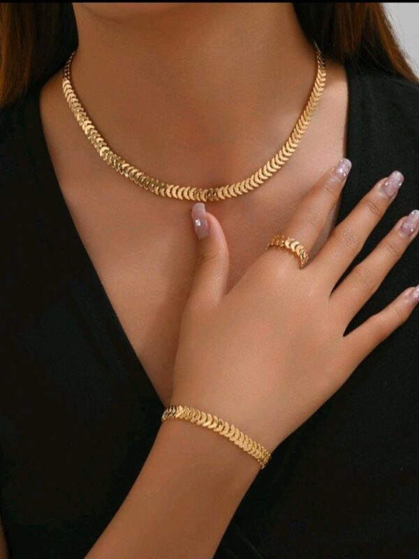 Rose Gold Necklace Set - Image 2